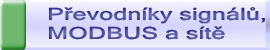 pevodnky MaR, pevodnky teploty, MODBUS moduly
